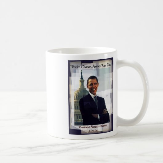 Sammelbare Tasse des Obama-Einweihungs-Tag2009 (Rechts)