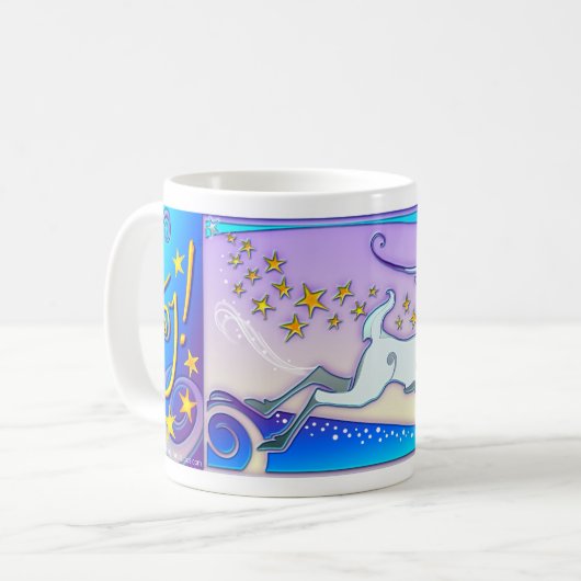 Sammelbare u. "Freude-" Ren-Tasse der Kaffeetasse (Vorderseite Links)