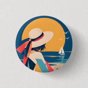 Sammelbarer Anime-inspirierter Button 10Moonlit Se