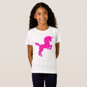 Sammelbarer Farbunicorn im rosa T-Shirt (Vorne ganz)