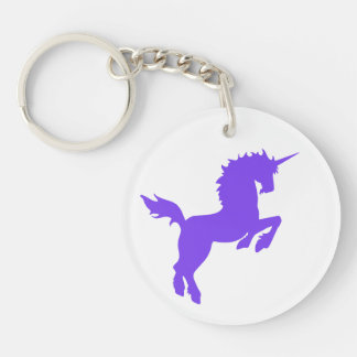 Sammelbarer Farbunicorn in LILA Schlüsselanhänger