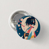 Sammelbutton 7 Blossom Whisper Button (Vorne & Hinten)