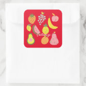 Sammelfruchtsammlung Thunder_Cove Quadratischer Aufkleber (Tasche)