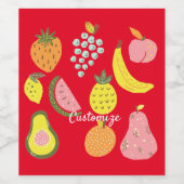 Sammelfruchtsammlung Thunder_Cove Weinetikett (Einzelnes Label)