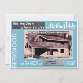 Sammelkarte des Midland Park House Model Einladung