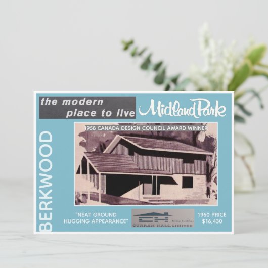 Sammelkarte des Midland Park House Model Einladung (Stehend Vorderseite)