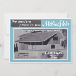 Sammelkarte des Midland Park House Model Einladung