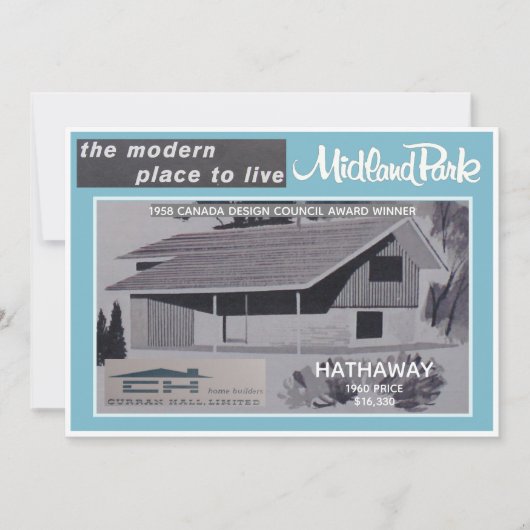 Sammelkarte des Midland Park House Model Einladung (Vorderseite)