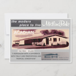 Sammelkarte für das Midland Park House Model Einladung