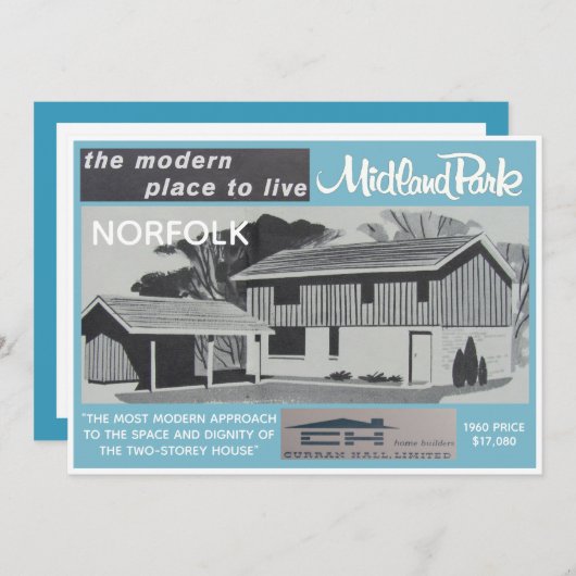 Sammelkarte für das Midland Park House Model Einladung (Vorne/Hinten)