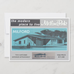Sammelkarte für das Midland Park House Model Einladung