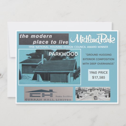 Sammelkarte für das Midland Park House Model Einladung (Vorderseite)