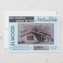 Sammelkarte für das Midland Park House Model Einladung