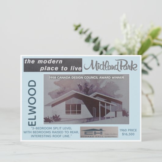 Sammelkarte für das Midland Park House Model Einladung (Stehend Vorderseite)