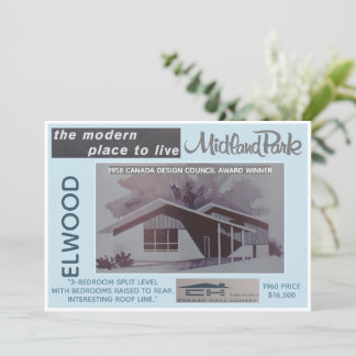 Sammelkarte für das Midland Park House Model Einladung