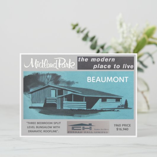 Sammelkarte für das Midland Park House Model Einladung (Stehend Vorderseite)