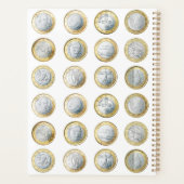 Sammelmünzen und alte Währung individuell angepass Planer (Rückseite)