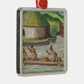 Sammeln der Ernten für das Kommunallagerhaus Silbernes Ornament (Rechts)