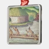 Sammeln der Ernten für das Kommunallagerhaus Silbernes Ornament (Links)