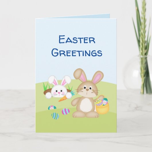 Sammeln der Grußkarte für Ostereier Karte (Vorderseite)