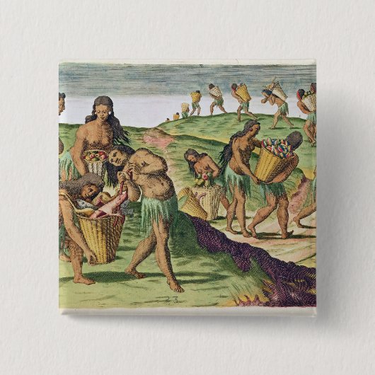 Sammeln der Nahrung für das Kommunallagerhaus Button (Vorderseite)