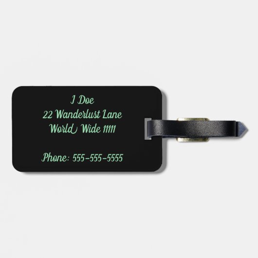 Sammeln des Erinnerungens-Gepäck-Umbaus Gepäckanhänger (Rückseite horizontal)