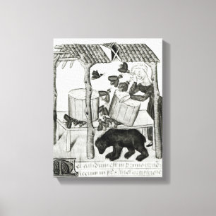 Sammeln des Honigs Leinwanddruck