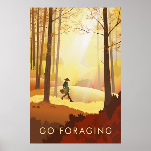 Sammeln gehen Reiseplakat Poster (Vorne)