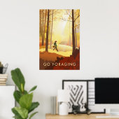 Sammeln gehen Reiseplakat Poster (Heimbüro)