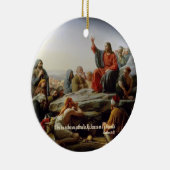 Sammeln in Mein Name - Matt 18:20 Schrift Keramik Ornament (Rechts)