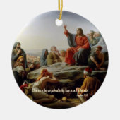 Sammeln in Mein Name - Matt 18:20 Schrift Keramik Ornament (Vorne)