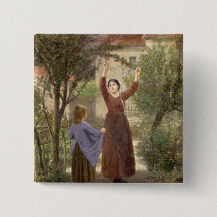 Sammeln-Kirschen Button