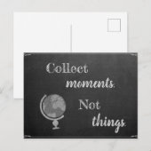 Sammeln Momente, nicht Dinge Postkarte (Vorne/Hinten)