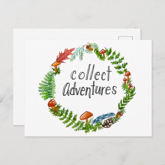 Sammeln Sie Abenteuer Postkarte (Vorne/Hinten)