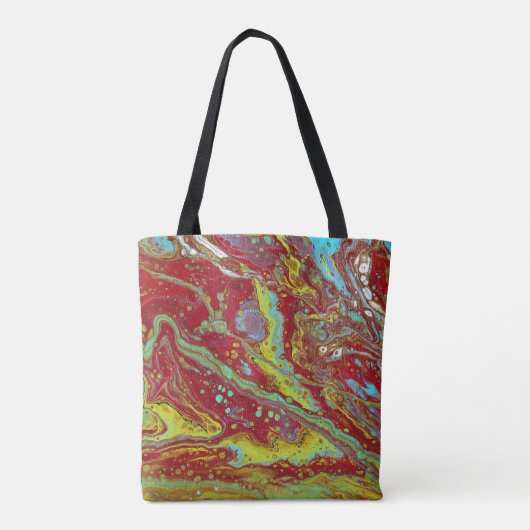 Sammeln Sie bis zu 3 gratis Form Psychedelic Tote  Tasche (Rückseite)