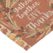 Sammeln Sie gemeinsam Erntedank Table Runner Mittelgroßer Tischläufer (Ecke)