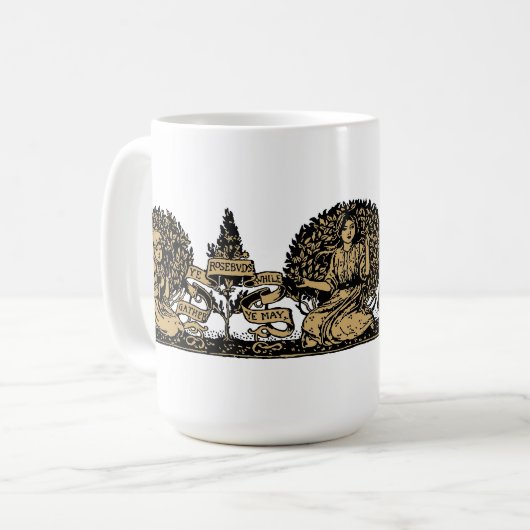 Sammeln Sie Ihr Victoria-Zeitangebot für Rosenknos Kaffeetasse (Vorderseite Links)