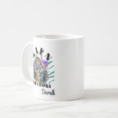 Sammeln Sie Ihre Streifen Motivierend Tiger Kaffeetasse (Vorderseite Links)