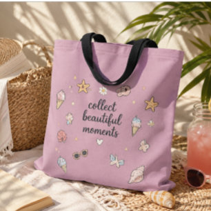 Sammeln Sie schöne Momente Strand-Tasche Tasche