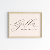 Sammeln Sie und seien Sie dankbar Script Poster