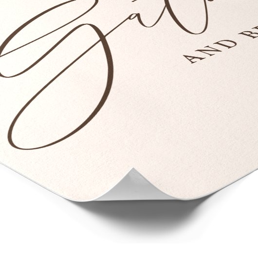 Sammeln Sie und seien Sie dankbar Script Poster (Ecke)