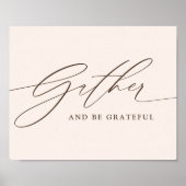 Sammeln Sie und seien Sie dankbar Script Poster (Vorne)