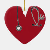 Sammeln von Abschlüssen für personalisierte Kranke Keramik Ornament (Hinten)