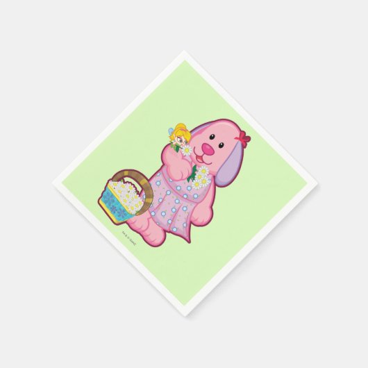 Sammeln von Blume mit Melanie Serviette (Ecke)