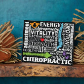 Sammeln von Chiropraktischen Wörtern und Elementen Fotoplatte (Seite)