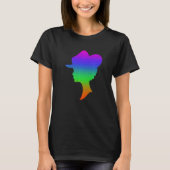 Sammeln von Hats-Schatten in Regenbogenfarbe T-Shirt (Vorderseite)