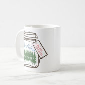Sammeln von Momenten Cooler Camping-Quote Kaffeetasse (Vorderseite Links)
