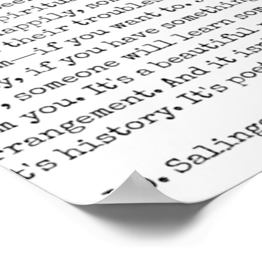 Sammeln von Roggen Poster (Ecke)