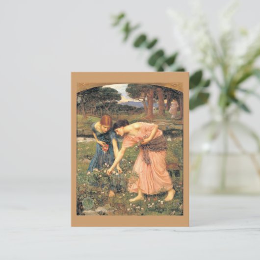 Sammeln von Rose während Ihres Mai - Frauen, die B Postkarte (Stehend Vorderseite)