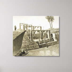 Sammeln von Wasser aus dem Nil, Platte 6 aus Volum Leinwanddruck